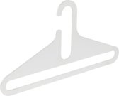 De Kledinghanger Gigant - 12 x Garderobehanger Ron plexiglas wit transparant, 44 cm