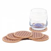 Lot de 6 dessous de verre Flower of Life - 8x0,5 cm - L