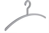 De Kledinghanger Gigant - 4 x Garderobehanger Elegance kunststof zilver, 45 cm