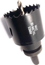 Dozenboor 53mm – Zeskant adapter - Kroonboor - Doosboor - Boren - Gatenboor - Gatenzaag - Centreerboor - Steen