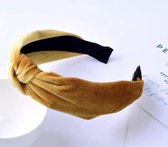 Diadeem Haarband-Boog Haarband-Twisted Hoofdband-Haaraccessoire-Outdoor Haaraccessoire-Dames Hoofdband-Kleur: Mosterd Geel