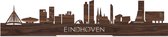 Standing Skyline Eindhoven Notenhout - 60 cm - Woondecoratie design - Decoratie om neer te zetten - WoodWideCities