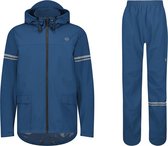 AGU Original Regenpak Essential - Blauw - M - Dames & Heren - Waterdicht & Ademend