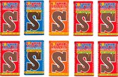 Tony Chocolonely Sinterklaas Letterreep 10 stuks van 180 gram | Melk diverse letters Fairtrade Sint Chocolade
