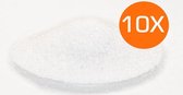 Datona® Straalgrit - 10 zakken - Glasparel - Zeer geschikt voor het stralen van aluminium en RVS - Wit
