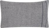 Hoyz | Wool Stripe Grijs Kussen | 30 X 50 | Sierkussen Voor Woonkamer Of Slaapkamer