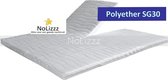 Aloe Vera - Caravan Split Topmatras Polyetherschuim SG30 6 CM - 140x190/6