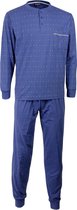 Paul Hopkins Blauw geprint dessin heren pyjama PHPYH1508A Maten: L