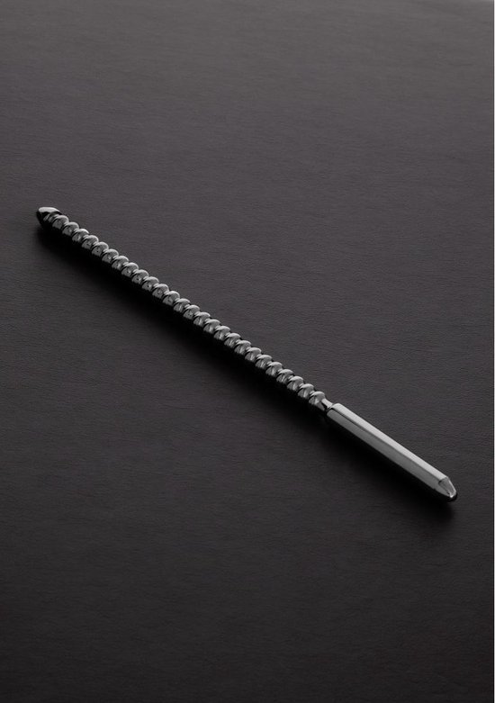 Shots - Steel DIPSTICK Ribbed - 0.4 x 9.4 / 10 x 240 mm silver
