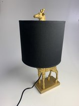 Gouden Giraffe lamp met kap