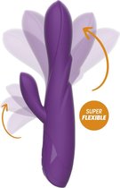Doc Johnson Vibrating C-Ring - Cockring - 10 Vibraties - Koppelplezier - Siliconen - Waterbestendig - Zwart