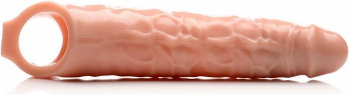 Size Matters Extender Penissleeve Met Noppen - Lichte Beige