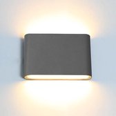 LED Wandlamp Binnen & Buiten Verlichting - Led Verlichting - Wandlamp Buiten - Buitenverlichting - Muurlamp binnen - Wandlamp Binnen - Grijs