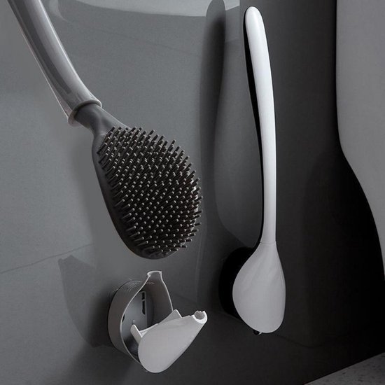 Toiletborstel met houder - MindSet - Staal - Mineral Infinite Grey
