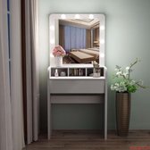 Cosmetische tafel Coiffeuse cosmétique avec miroir 9 LED Touch