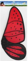 Vlindervleugels 112605 Rood Zwart