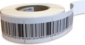 1000st Beveiligingsstickers EAS RF 8,2Mhz 5cm x 5cm Barcode Stickerlabels Softtags tegen winkeldiefstal. Geschikt voor elk RF Radio-Frequent detectiesysteem. Zelfklevende Beveiligingstags voor Artikelbeveiliging door ShopControl