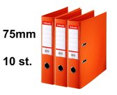 10 x Esselte Ordner Basic - rug 75mm - A4 - Oranje