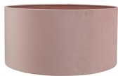 Lampenkap Cilinder - San Remo velours roze - 50x50x25cm