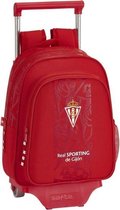 Schoolrugzak met Wielen 705 Real Sporting de Gijón Rood