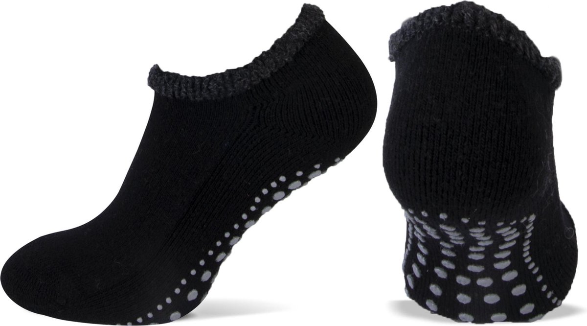 Homesocks lage antislip sokken - 38 - Zwart