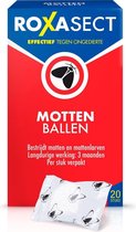 3x Roxasect Mottenballen Effectief Tegen Ongedierten - Motten Bestrijding - Insectenbestrijding - 60 stuks