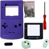 Gameboy Color Shell Paars - Vervanging volledige behuizing - triwing schroevendraaier