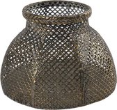 Non-branded Theelichthouder Angeli 17 X 11,5 Cm Staal Brons