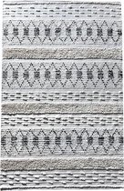 The Rug Republic Hand Woven RODANO Ivory/Black 120 x 180 cm CARPET