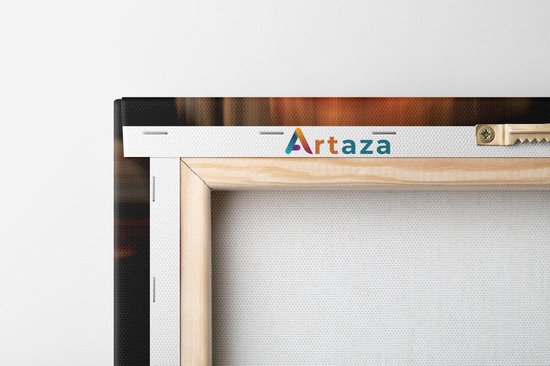 Artaza - Triptyque de peinture sur toile - Tête de vache écossaise Highlander - Couleur - 120x80 - Photo sur toile - Impression sur toile