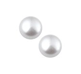 YO&NO - Oorbellen - Zilver - Oorknoppen -  Imitatieparel - 7mm - Sieraden vrouw - zilver 925