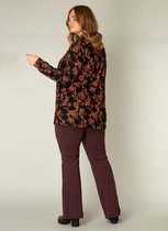 YESTA Allie Essential Pants - Velvet Wine - maat 3(52)