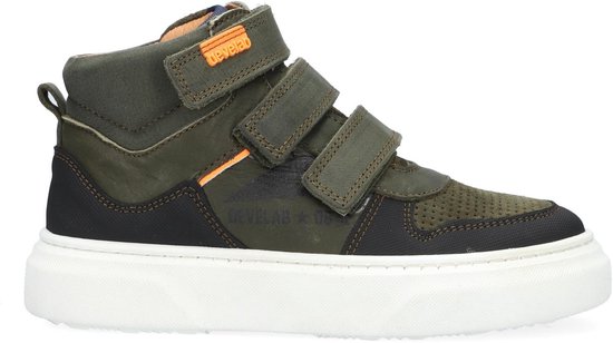 Develab 41953 Hoge sneakers - Leren Sneaker - Jongens - Groen - Maat 29 |  bol.com