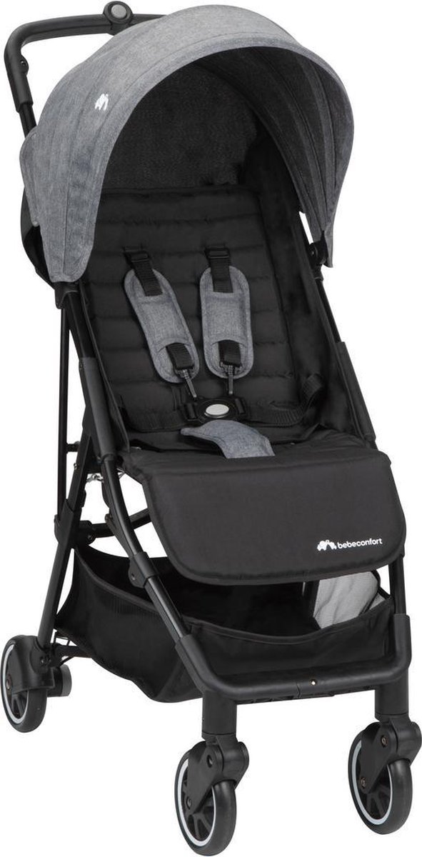 BEBECONFORT Poussette canne ultra compacte TEENY 3D, de 0 à 4 ans environ  (22kg) Black Chic - Noir Gris - Kiabi - 159.99€