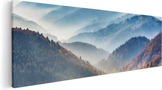 Artaza - Peinture sur toile - Paysage de colline de la Forêt-Noire - 90 x 30 - Photo sur toile - Impression sur toile