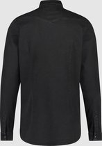 Purewhite -  Heren Slim Fit    Overhemd  - Zwart - Maat XS