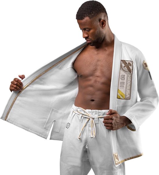 Hayabusa Ascend Léger BJJ Jiu Jitsu Gi Wit A4