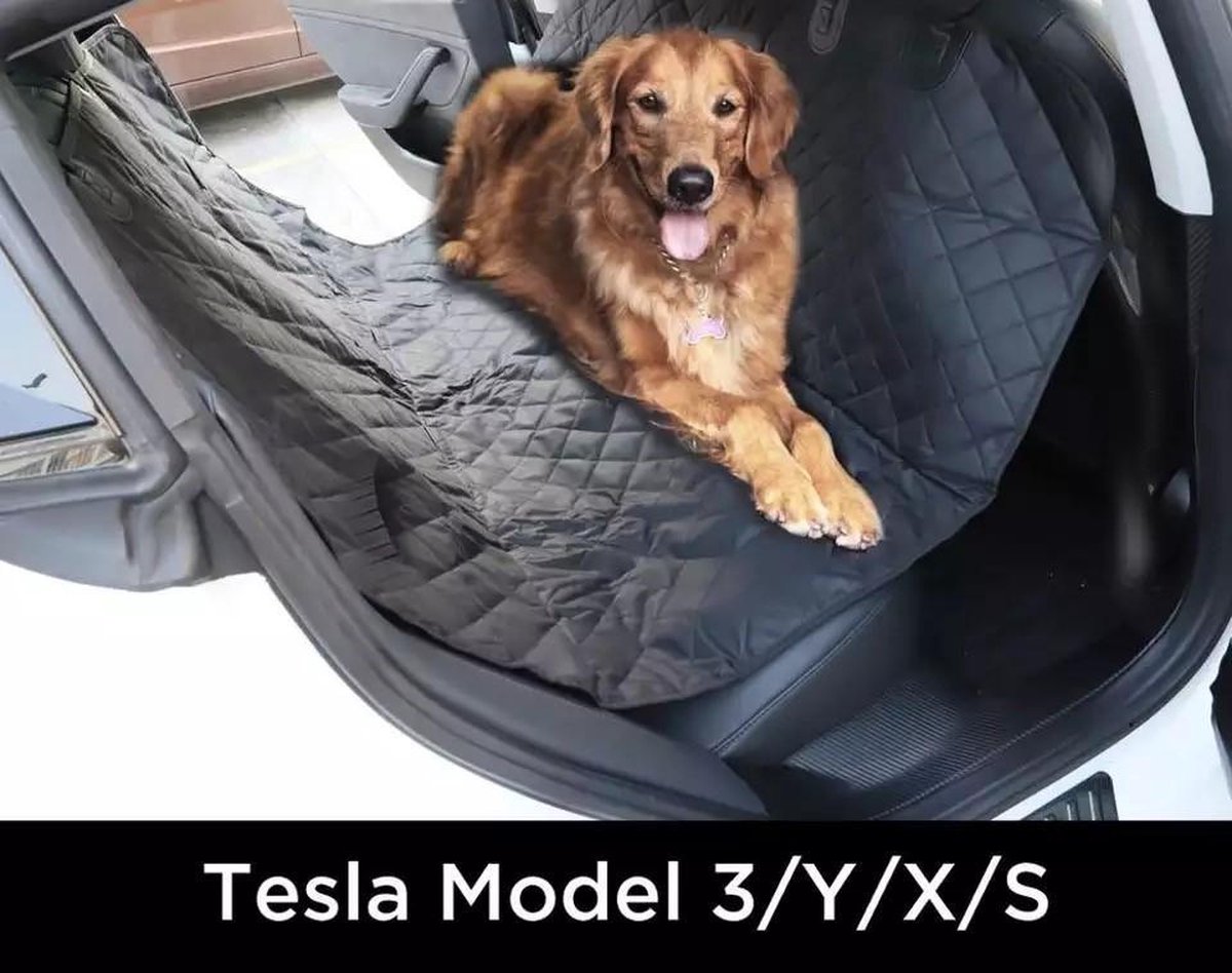Hondendeken Voor Tesla Model Y 2021-2023 2024 2025, Hondendeken Voor De Achterbank, Autodeken Voor Honden, Waterafstotend En Onderhoudsvriendelijk