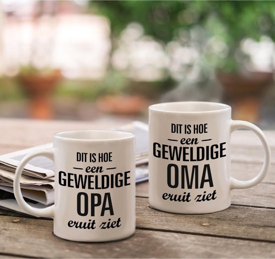 Voici à quoi ressemble l'arrière-grand-père et la grand-mère mug - ensemble  de tasses... | bol.com