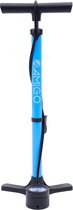 AMIGO M3 fietspomp met drukmeter - Vloerpomp voor Hollands ventiel/ Frans ventiel/ Autoventiel - Blauw
