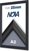 5 PACK Nova Kliklijsten A2 42 x 59.4 cm aluminium zwart – wissellijst - posterlijst