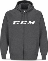 Ccm Full Zip Hoody Jr Grijs L