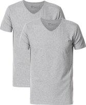 Petrol Industries Heren T-Shirts 2-Pack - V-Hals - Katoen - Regular Fit - Basic Tshirt Set Korte Mouwen - Ondershirt - Multipack van 2 stuks - Zwart - Maat L