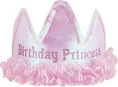 Prinsessen Kroontje Happy Birthday Roze