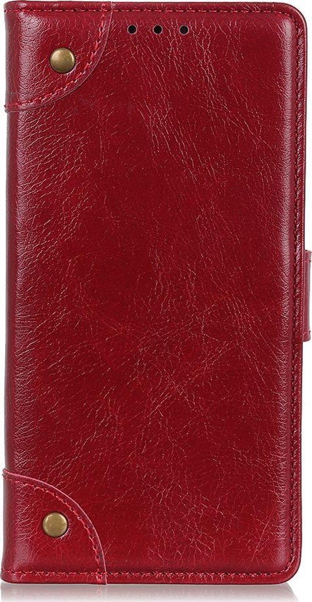 Mobigear Telefoonhoesje geschikt voor OnePlus Nord N100 Hoesje | Mobigear Ranch Bookcase Portemonnee | Pasjeshouder voor 3 Pasjes | Telefoonhoesje voor Pinpas / OV Kaart / Rijbewijs - Bruin