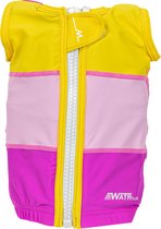 Watrflag Zwemvest / drijfvest meisjes - Cannes - Yellow/Pink/Purple - XL