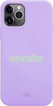 iPhone 11 Pro Max Case - Aquarius Purple - iPhone Zodiac Case