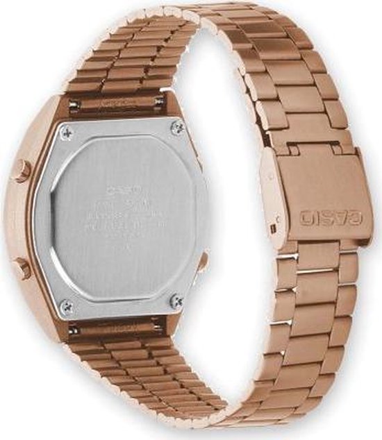 Casio Vintage Edgy B640WC-5AEF Unisex Horloge 35 mm - Rosékleurig