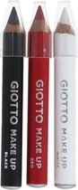 Giotto Make-uppotloden Vampier 6,2 Mm Zwart/wit/rood 3 Stuks