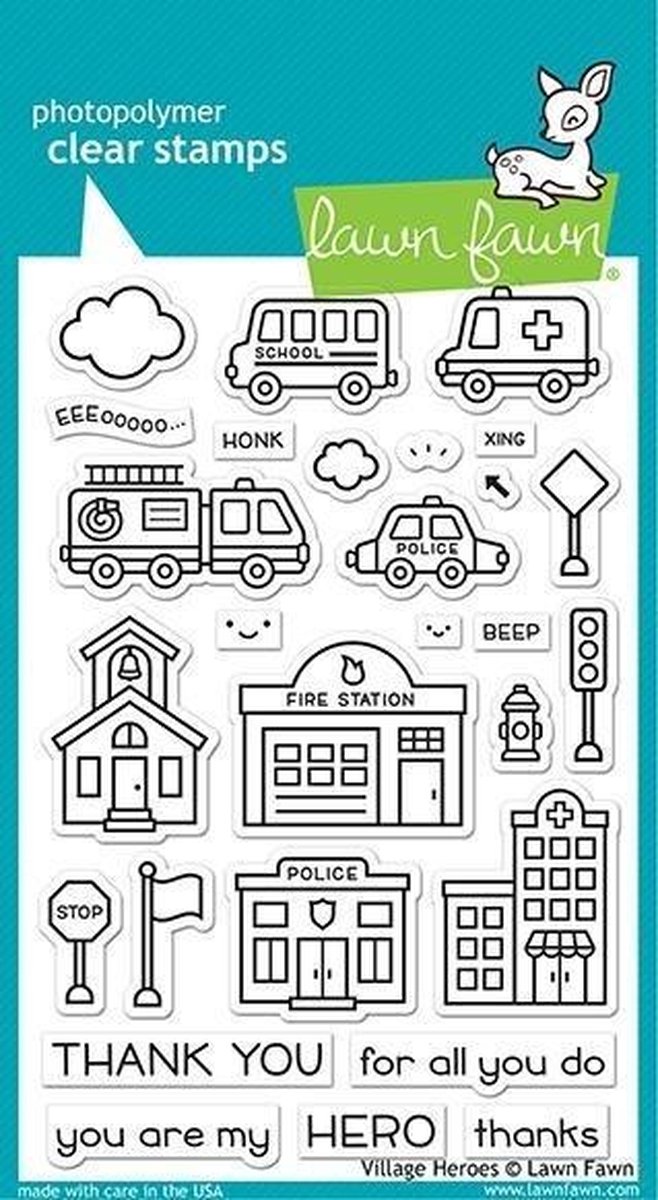 Village Heroes Clear Stamps (LF2327)